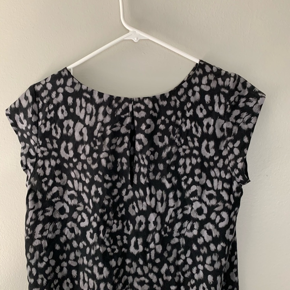 Joie Weaver Silk Black Leopard Dress - Picture 3 of 8